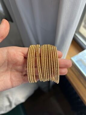 Zara gold metallic bracelets